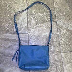 Fossil Robin Blue Shoulder Bag Leather